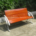 Metal outdoor bench solid wood park bench slats wood bench seat